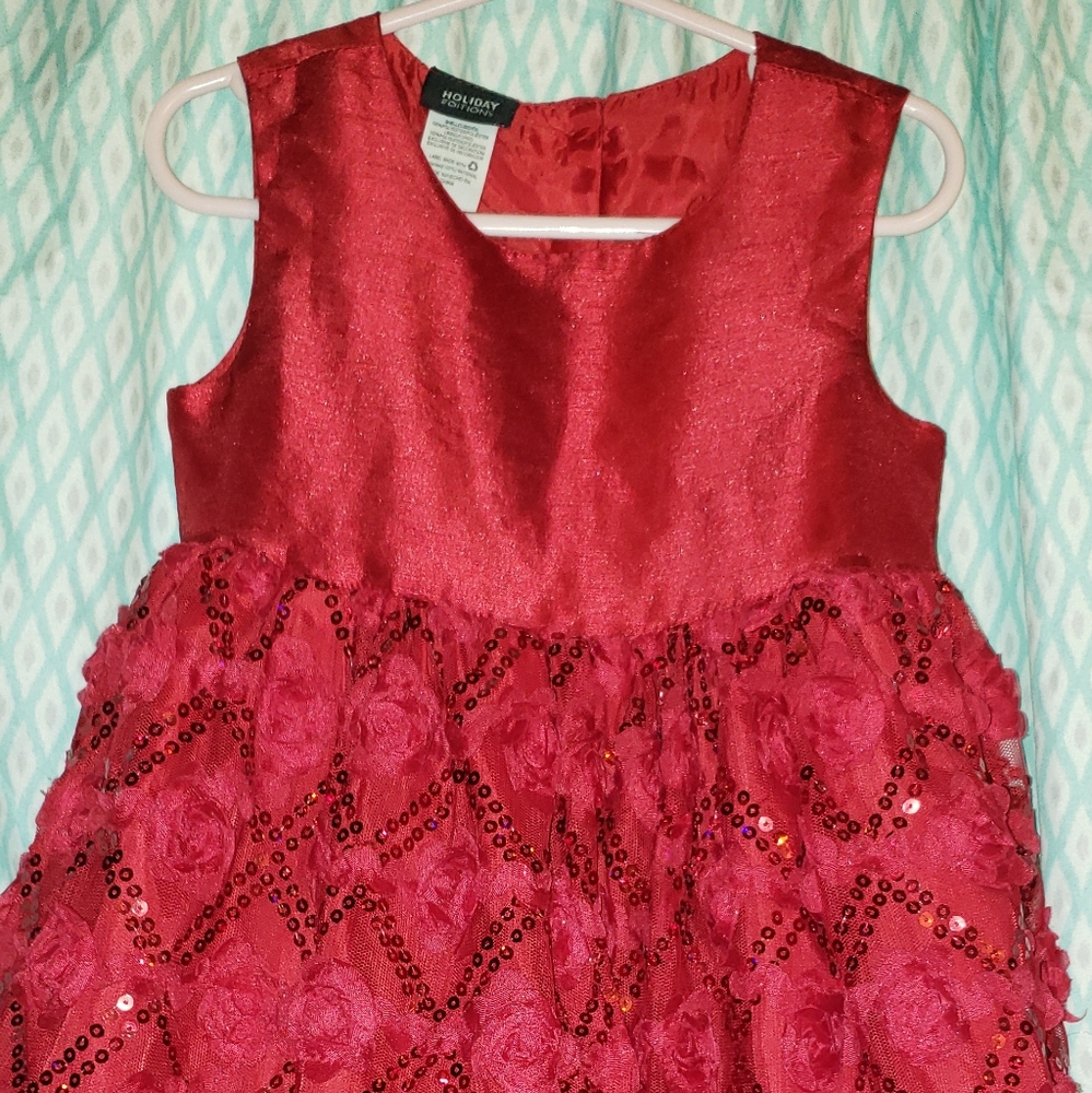 Gorgeous Girls Red Holiday Dress